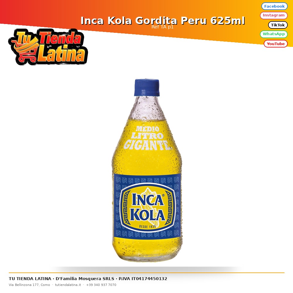 Inca Kola Gordita Peru 625ml