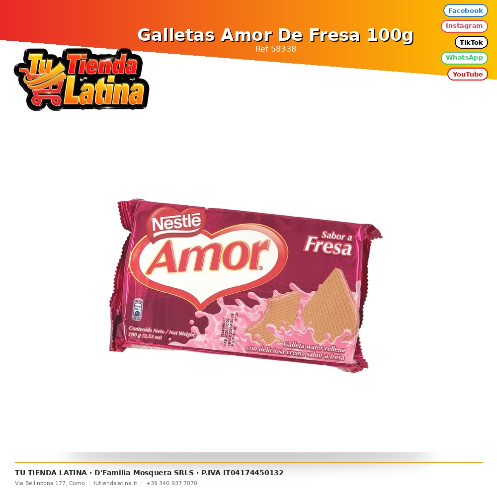 Strawberry Love Cookies 100g