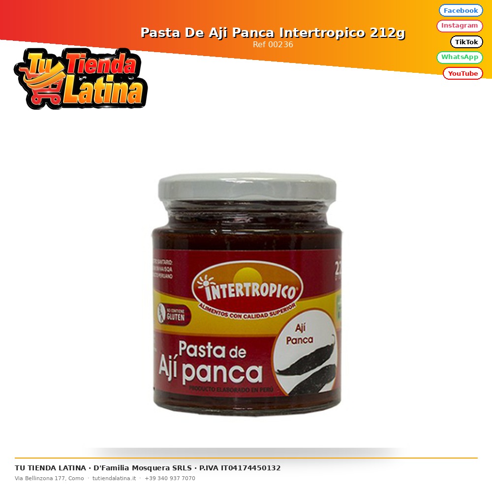 Pasta Intertropicale Aji Panca 212g