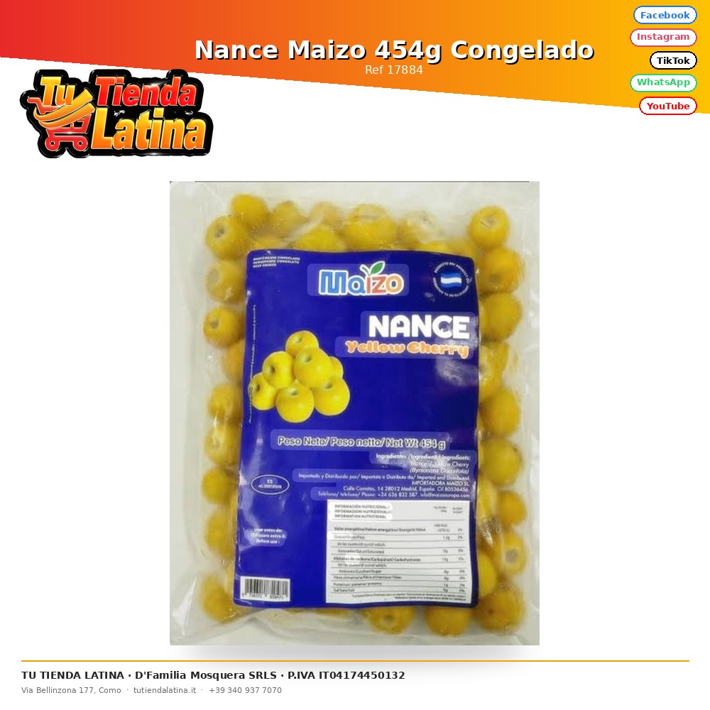 Nance Maizo 476g Congelado