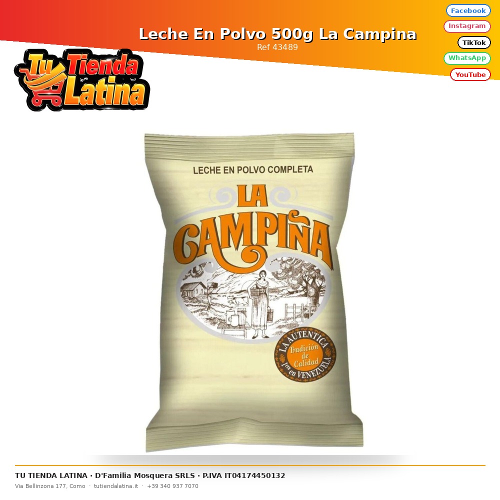Leche En Polvo 500g La Campina