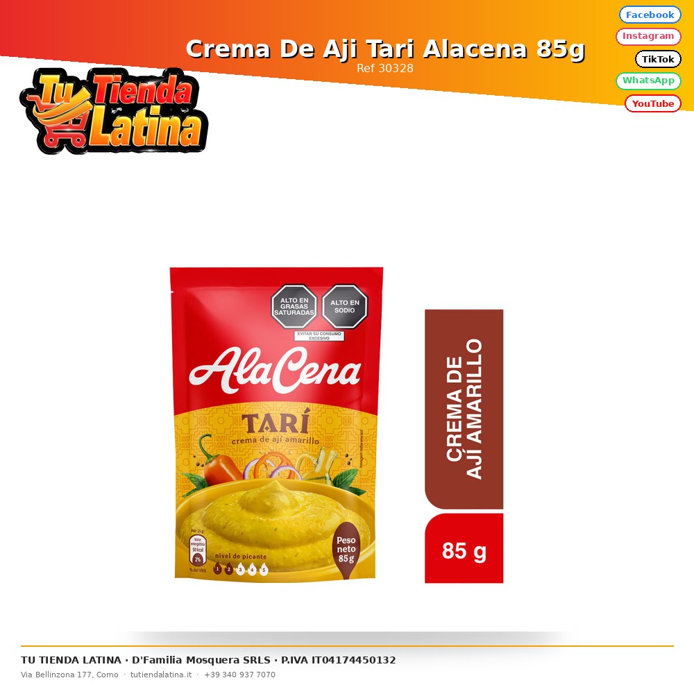 Armadietto per panna Aji Tari 85g