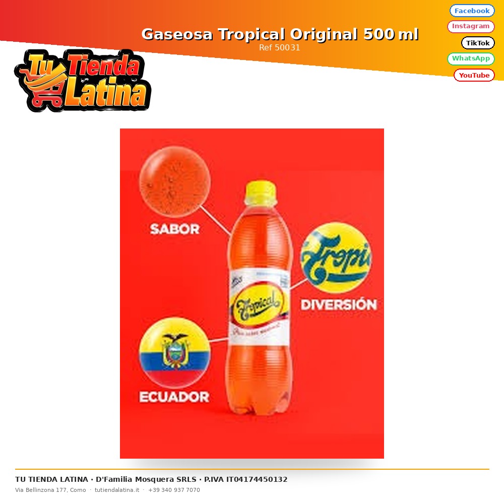 Original Tropical Soda 500ml