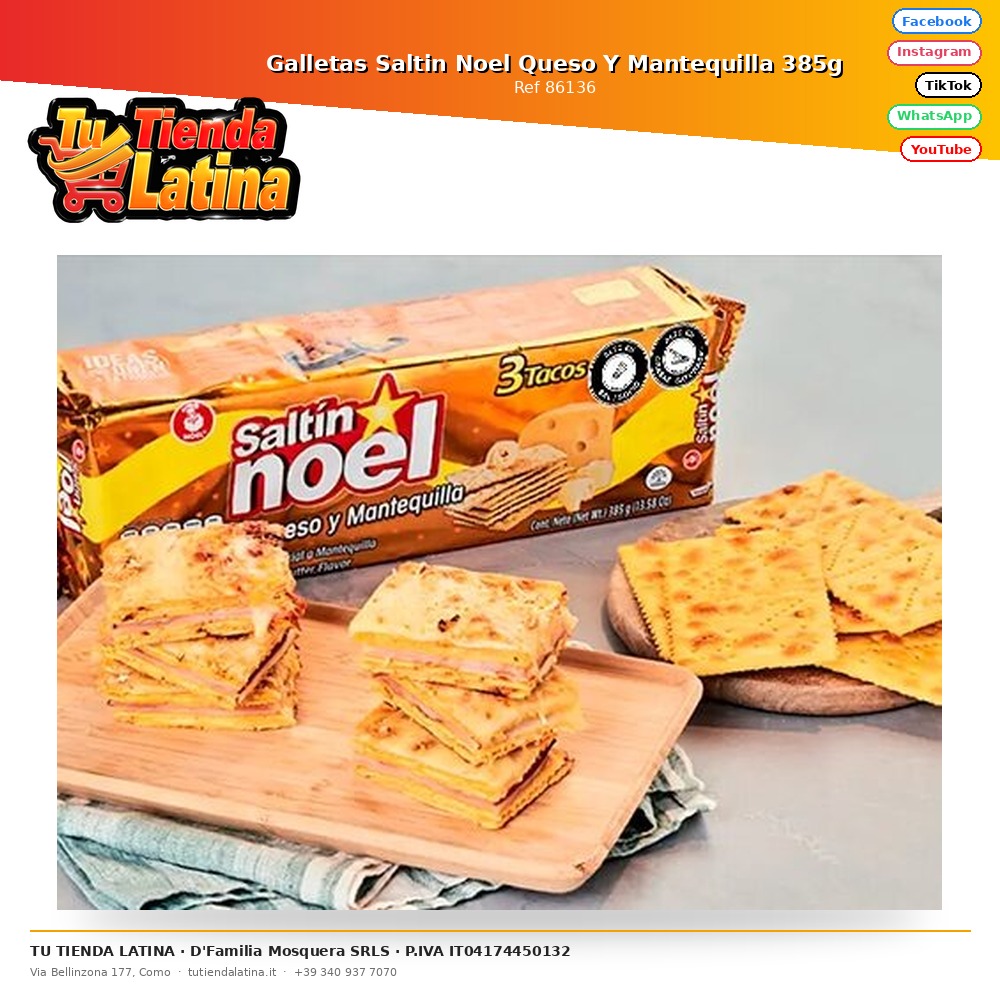 Galletas Saltin Noel Queso Y Mantequilla 385g