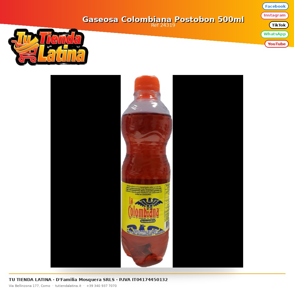 Soda colombiana Postobon 500ml