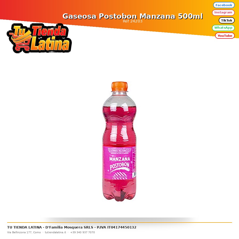 Gaseosa Postobon Manzana 500ml