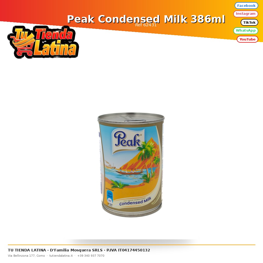 Latte Condensato Picco 386ml