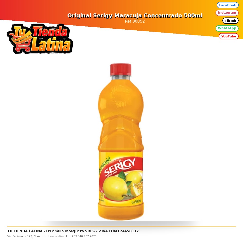 Original Serigy Maracuja Concentrado 500ml