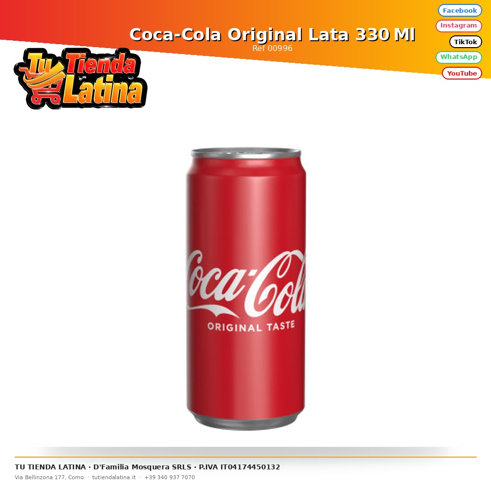 Coca-Cola Original Lata 330 Ml