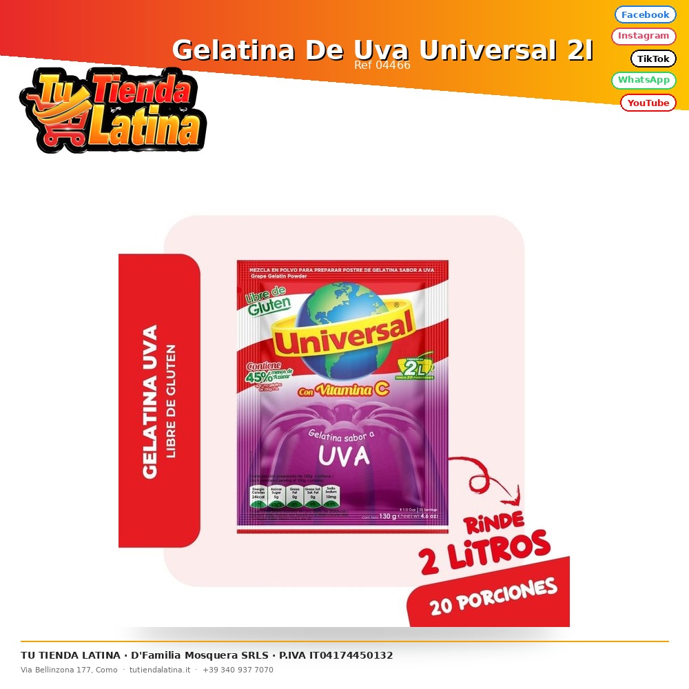 Gelatina De Uva Universal 2l