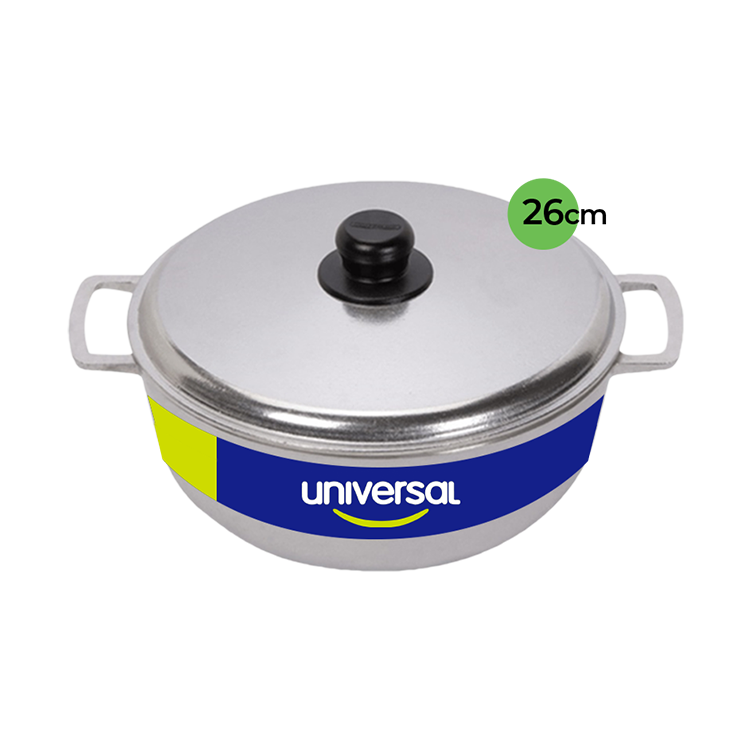 Caldero Fundido Aluminio 26cm Universal 