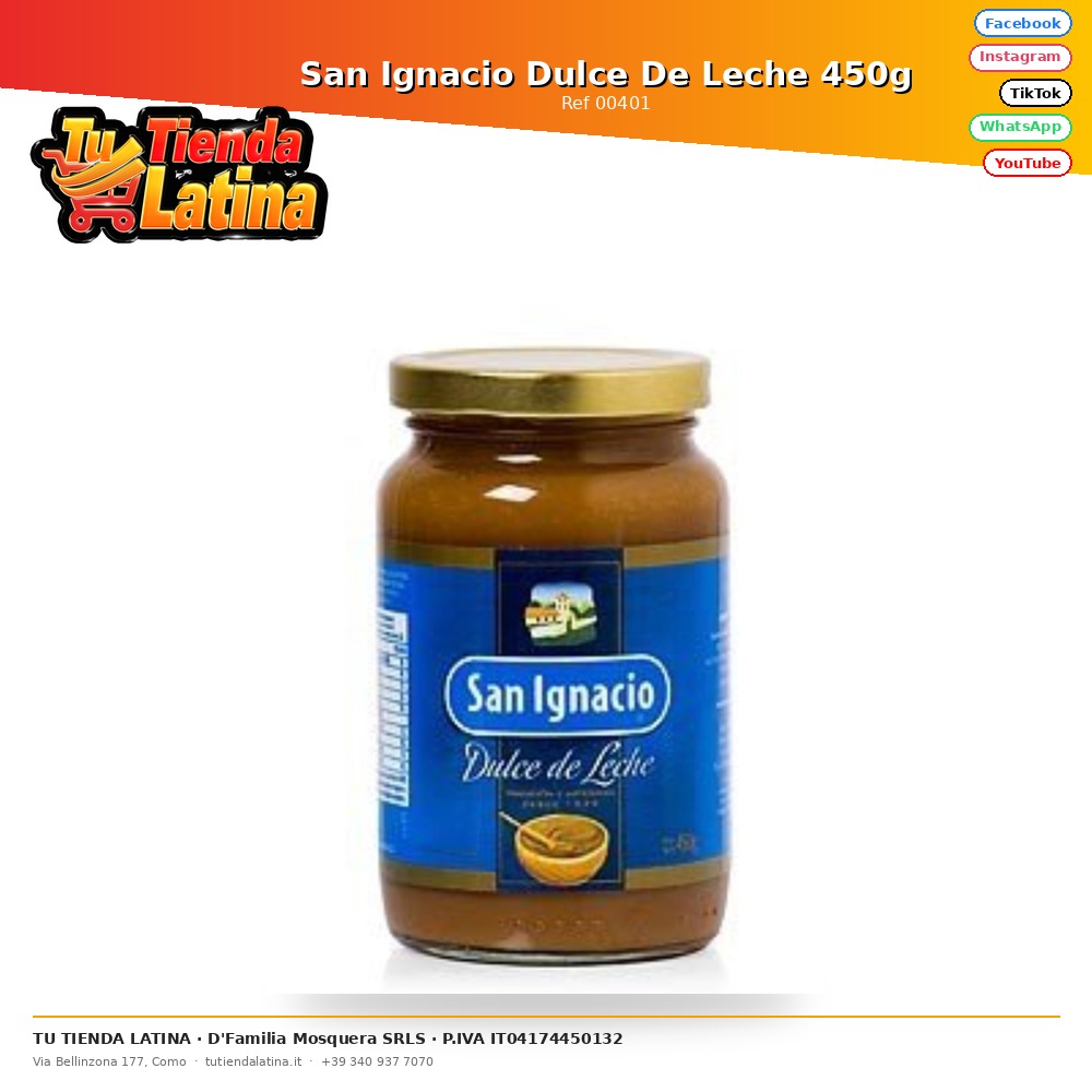 San Ignacio Dulce De Leche 450g