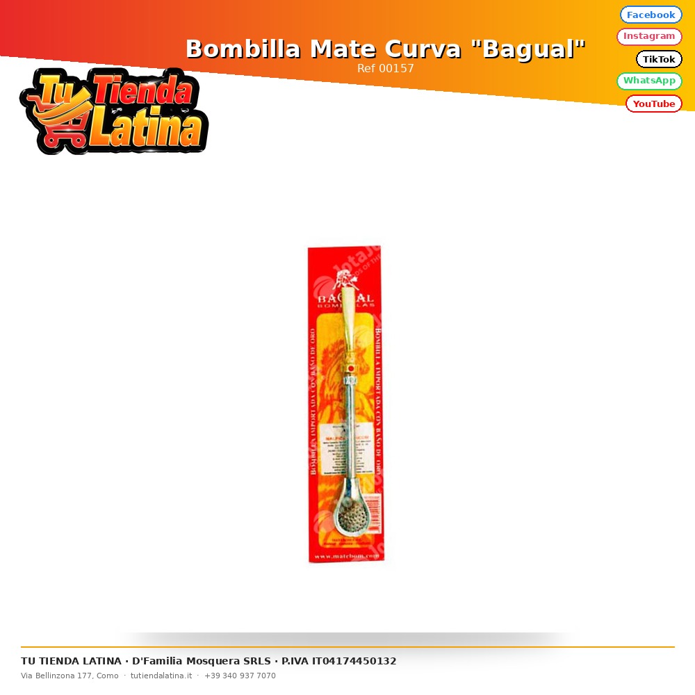Lampadina curva opaca "Bagual".