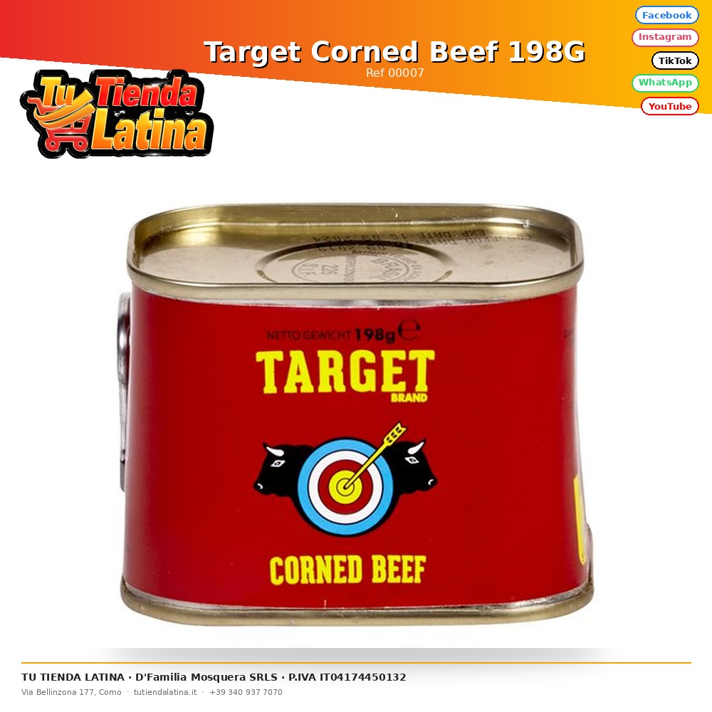 Bersaglio carne in scatola 198G