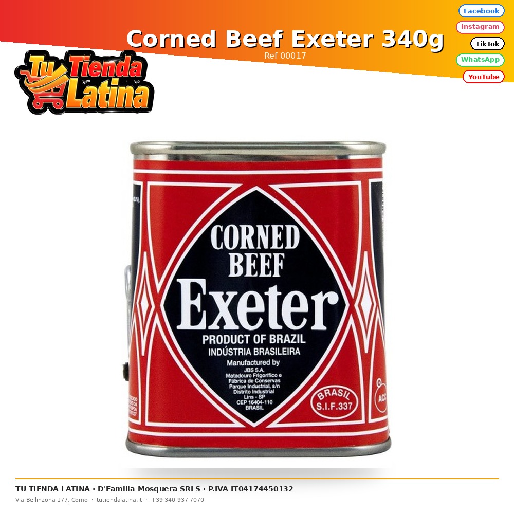 Manzo in scatola Exeter 340g