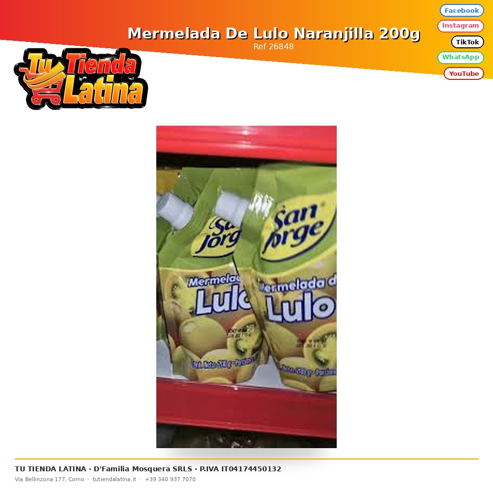 Lulo Naranjilla Jam 200g