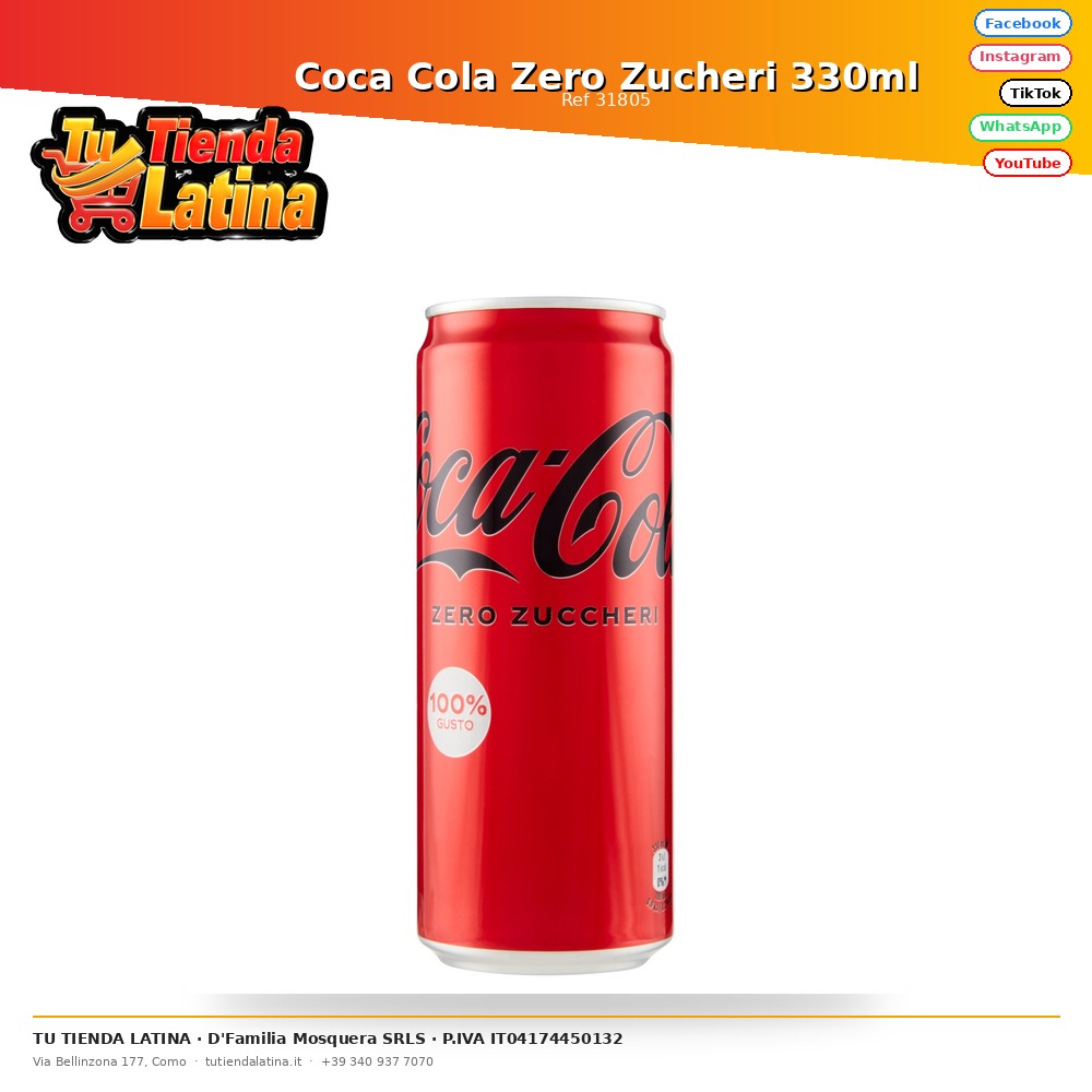 Coca Cola Zero Zucheri 330ml