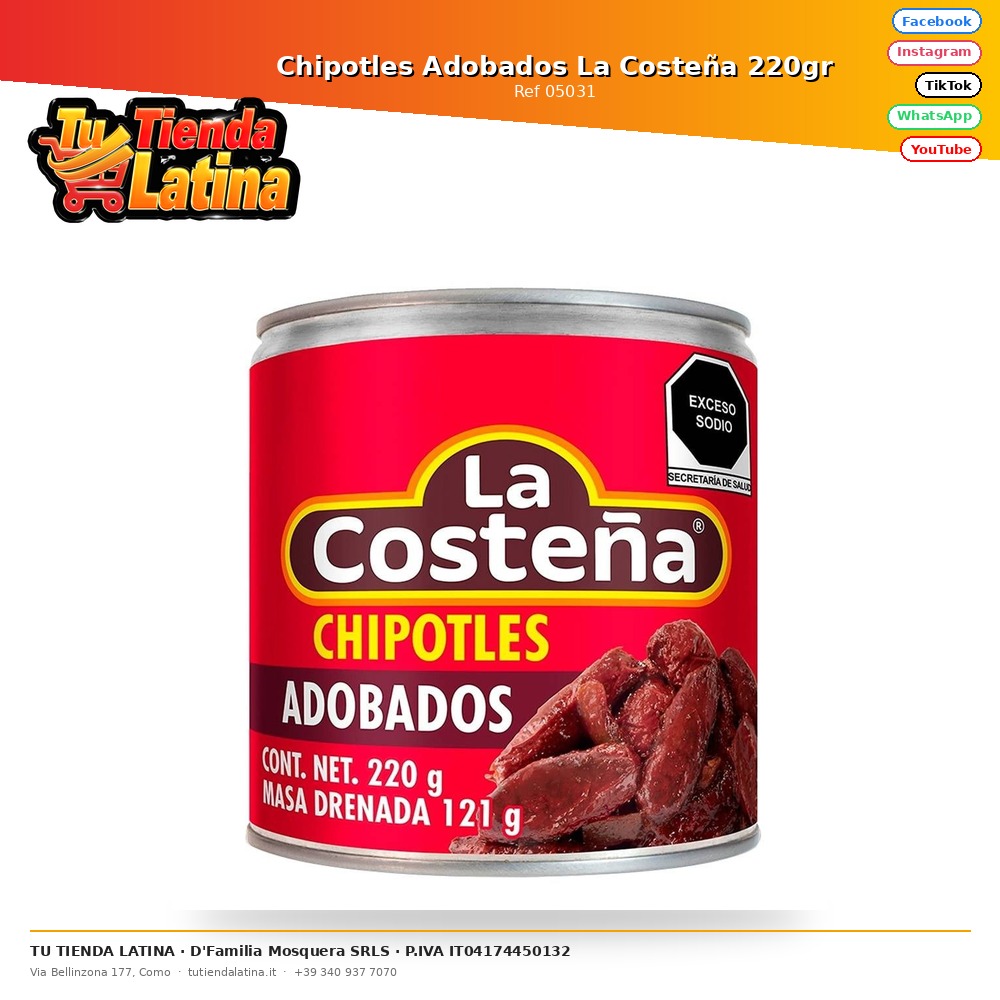 Chipotles Marinati La Costeña 220gr