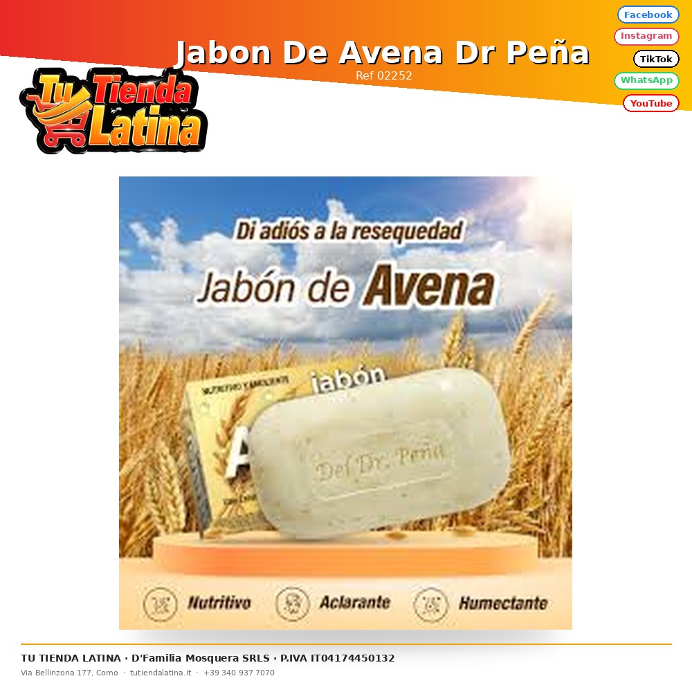 Dr Peña Oatmeal Soap