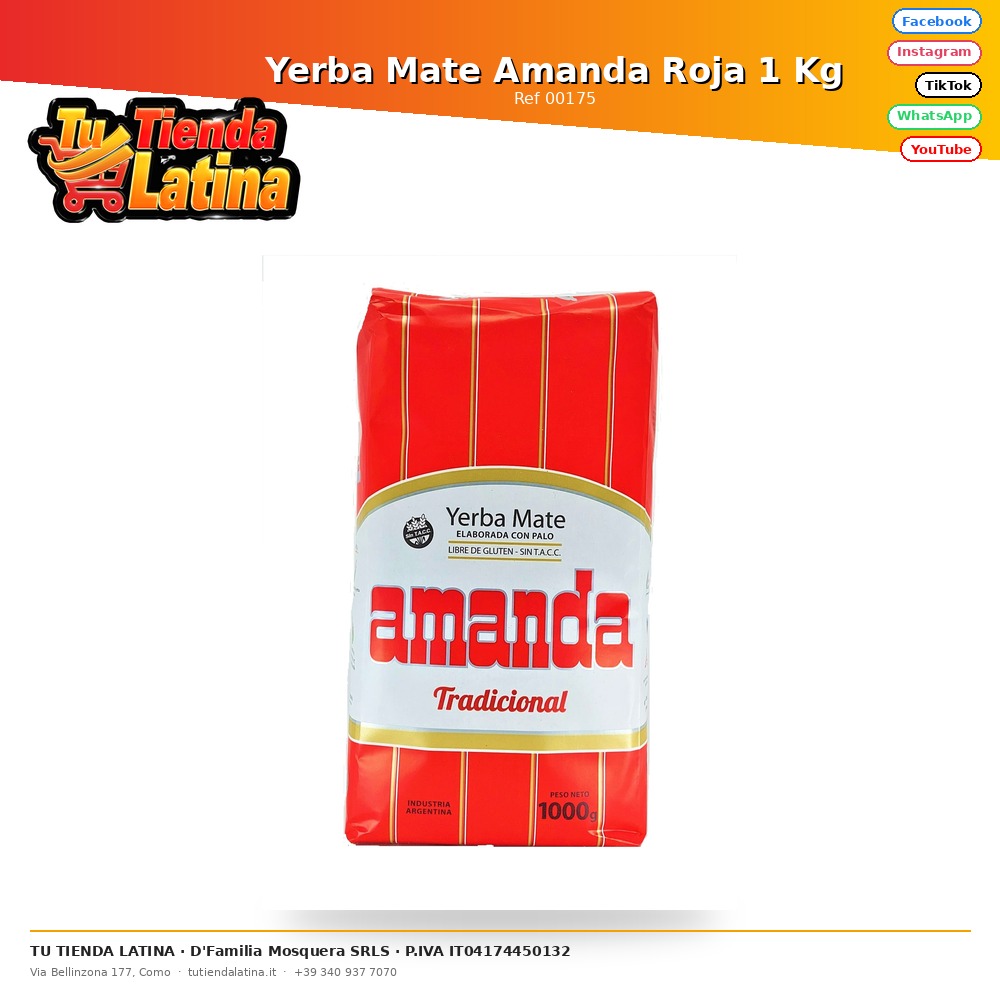 Yerba Mate Amanda Roja 1 Kg