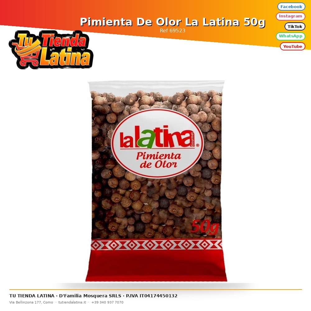 Pimienta De Olor La Latina 50g