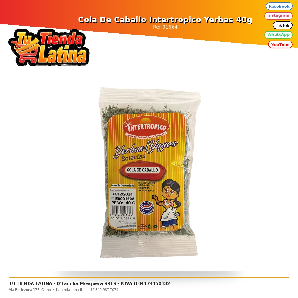 Yerba Intertropicale Equiseto 40g