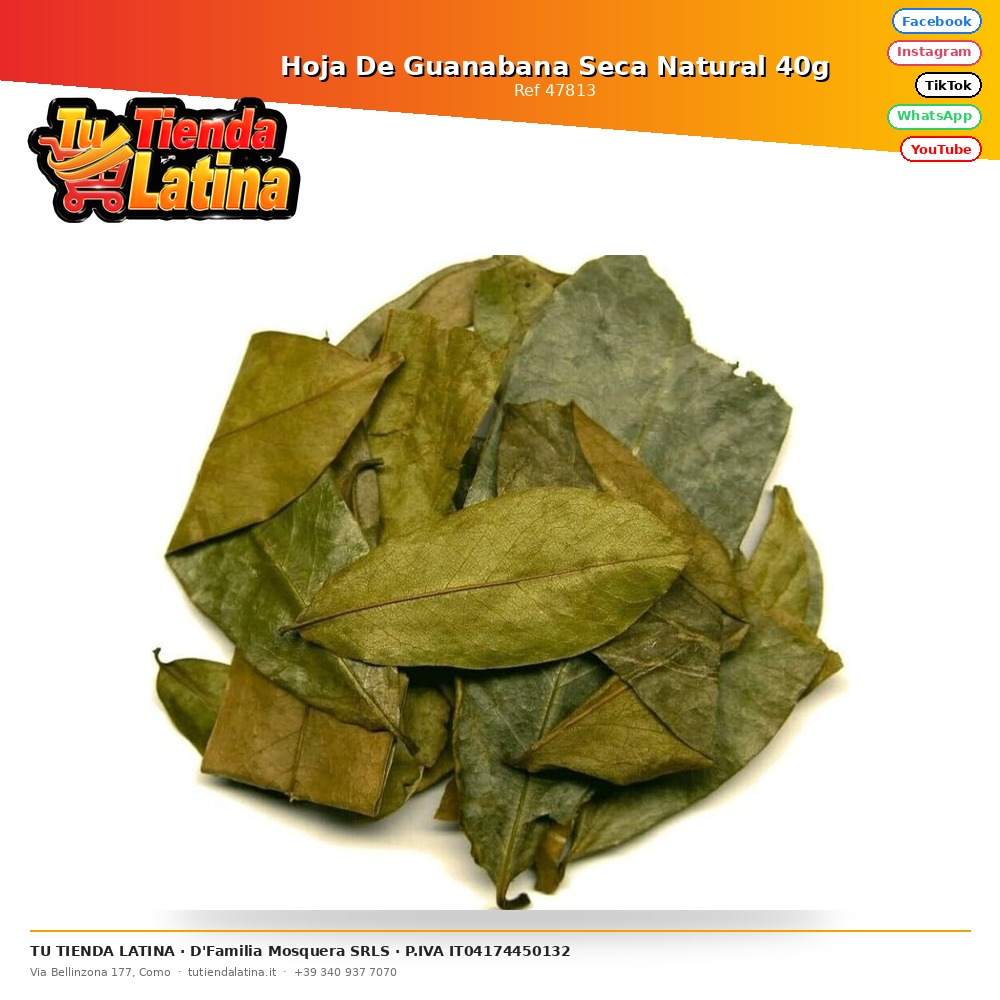 Natural Dried Soursop Leaf 40g