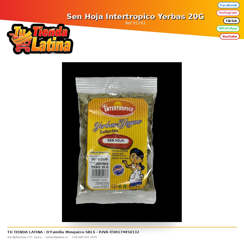 Sen Leaf Intertropical Yerbas 20G