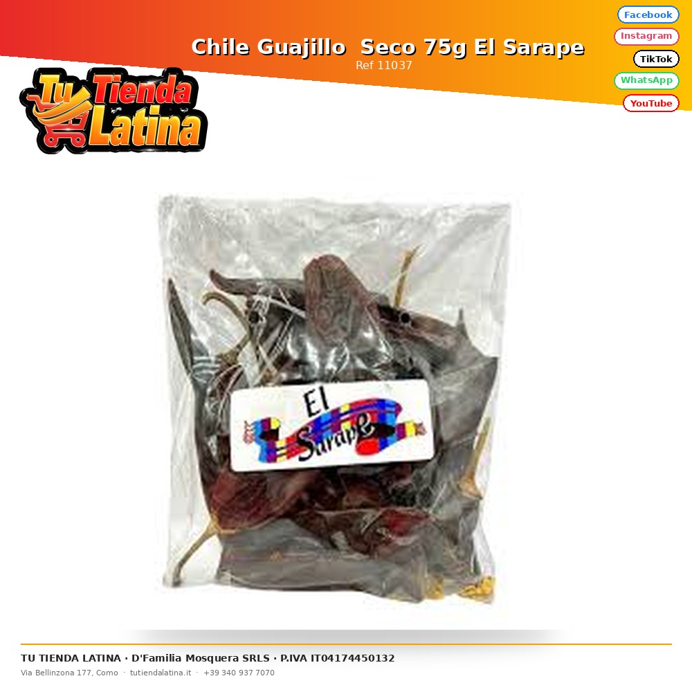 Guajillo Cile secco 75g El Sarape