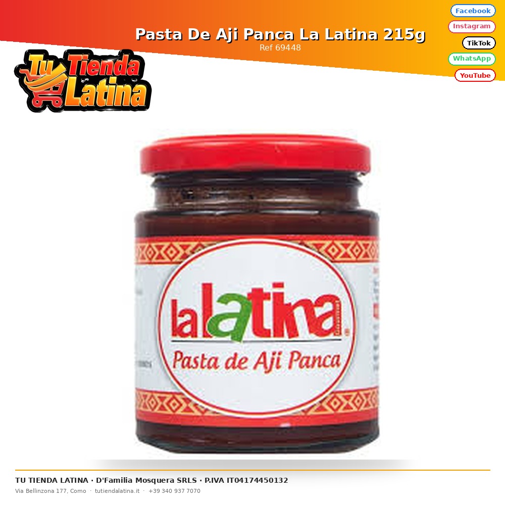 La Latina Aji Panca Pasta 215g