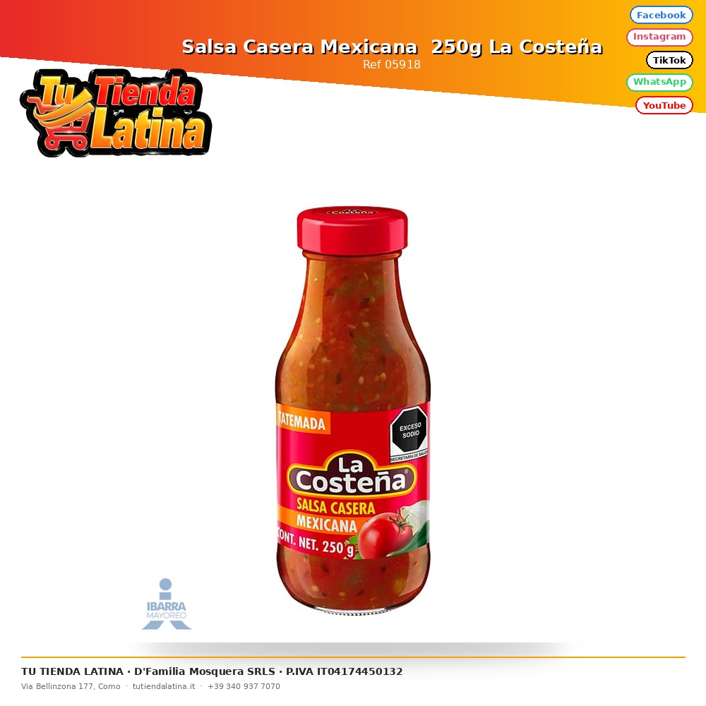 Homemade Mexican Sauce 250g La Costeña