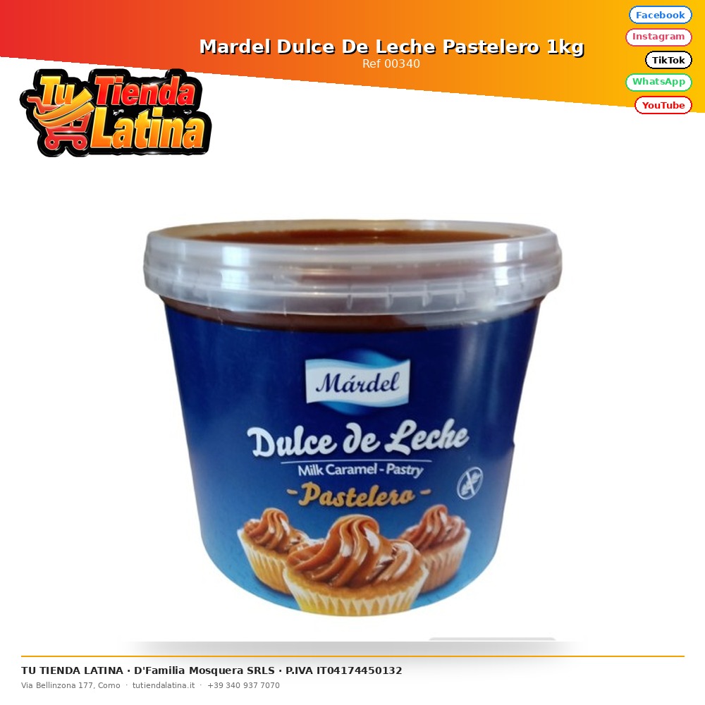 Mardel Dulce De Leche Pasticceria 1kg