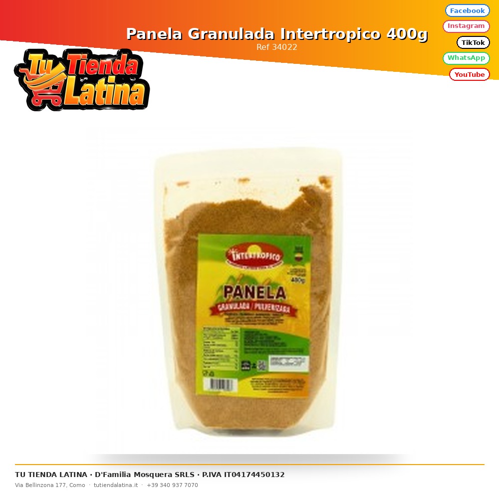 Panela Granulata Intertropicale 400g