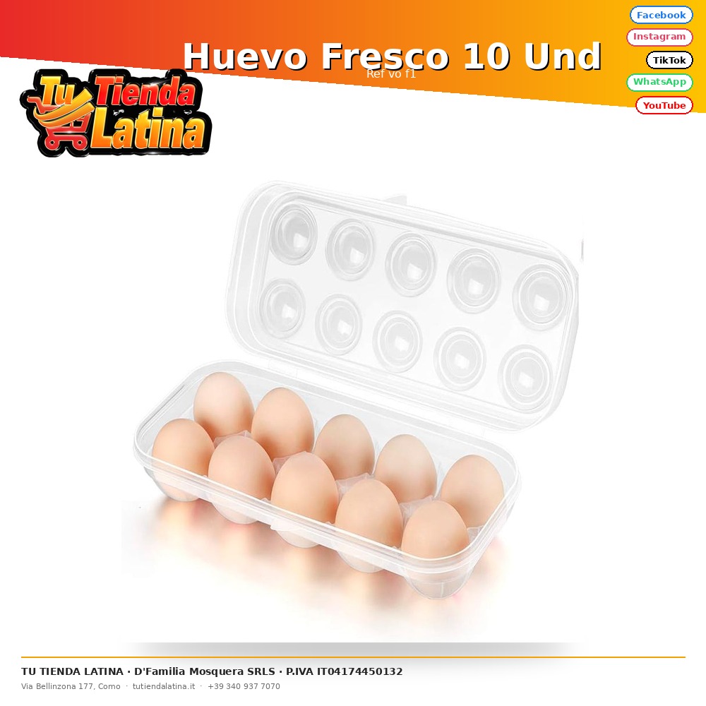 Huevo Fresco 10 Und
