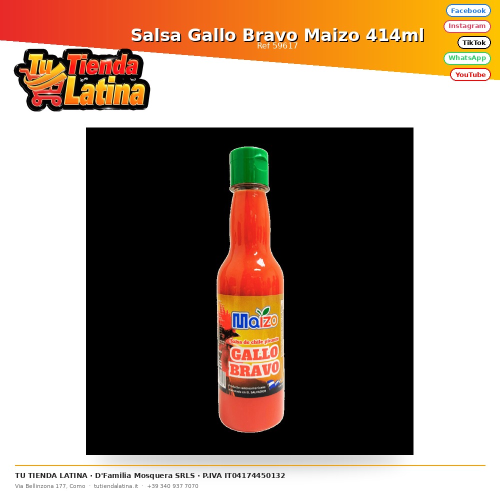 Gallo Bravo Maizo Sauce 414ml