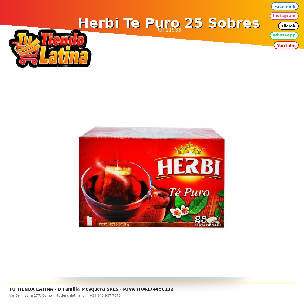 Herbi Pure Tea 25 Envelopes