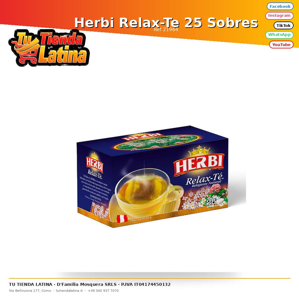 Herbi Relax-Te 25 buste