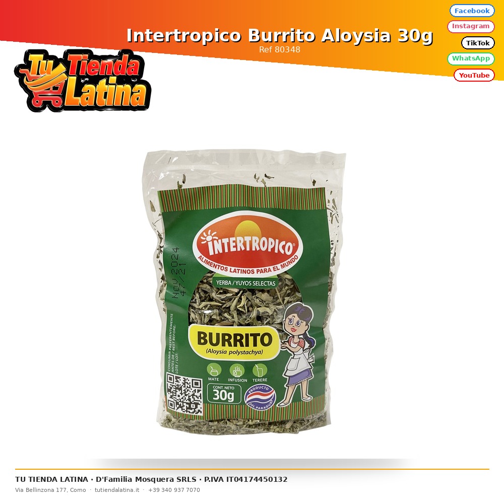 Intertropico Burrito Aloysia 30g