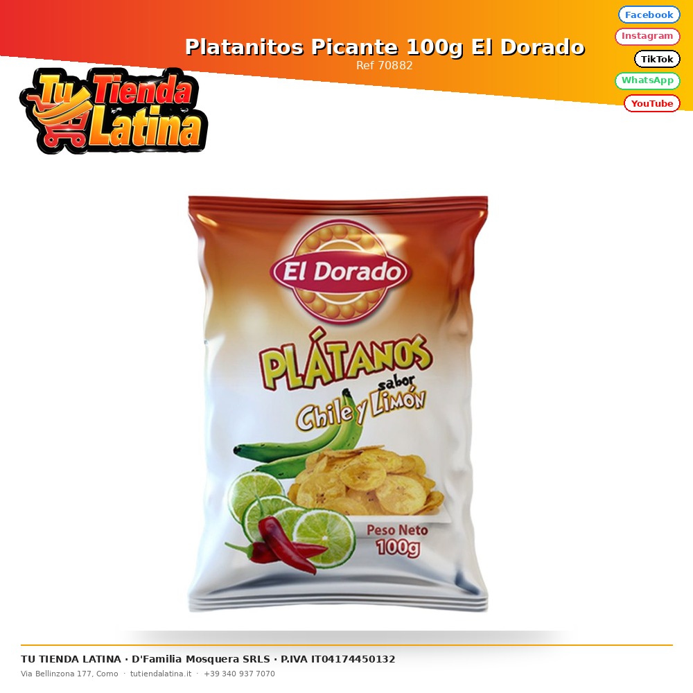 Spicy Platanitos 100g El Dorado