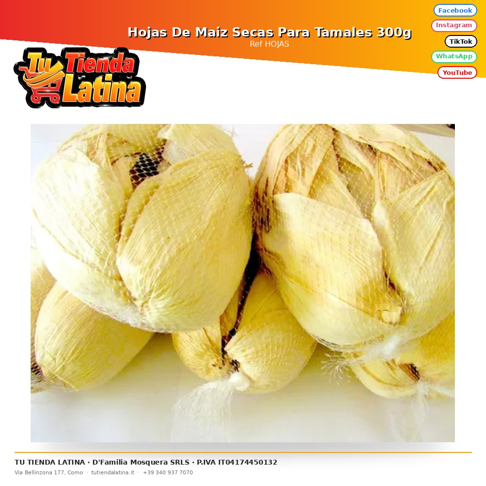 Dried Corn Husks for Tamales 300g