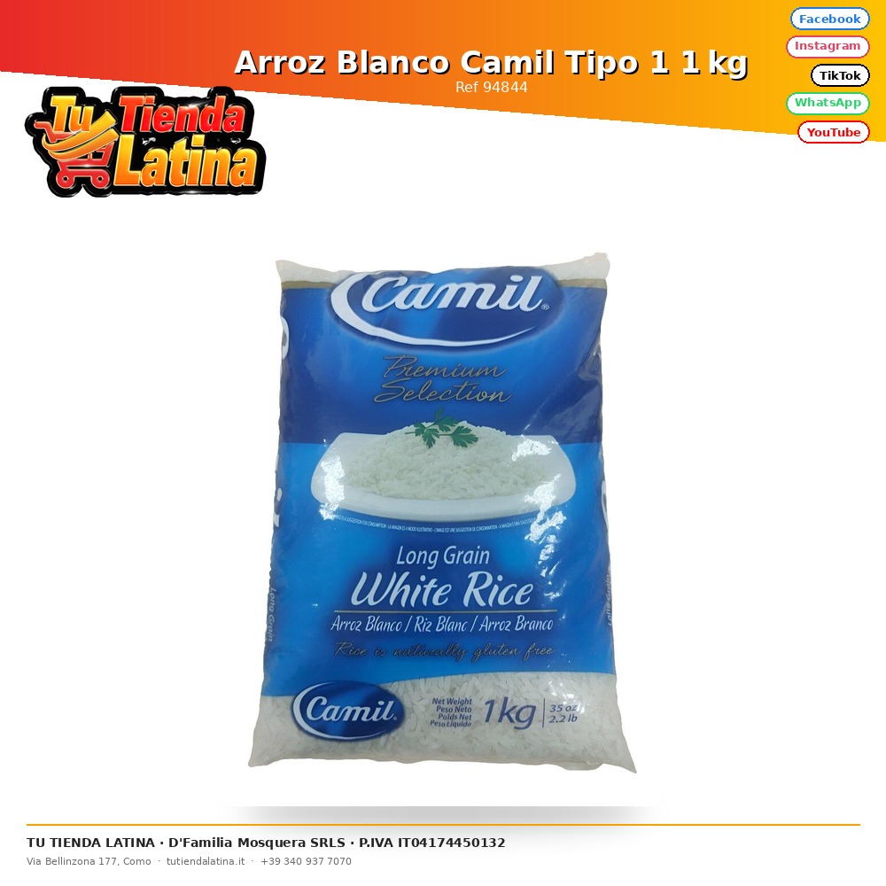 Arroz Blanco Camil Tipo 1 1 kg