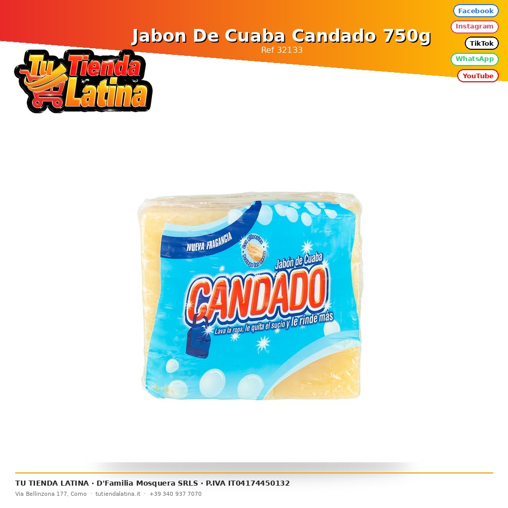 Sapone Cuaba Lucchetto 750g