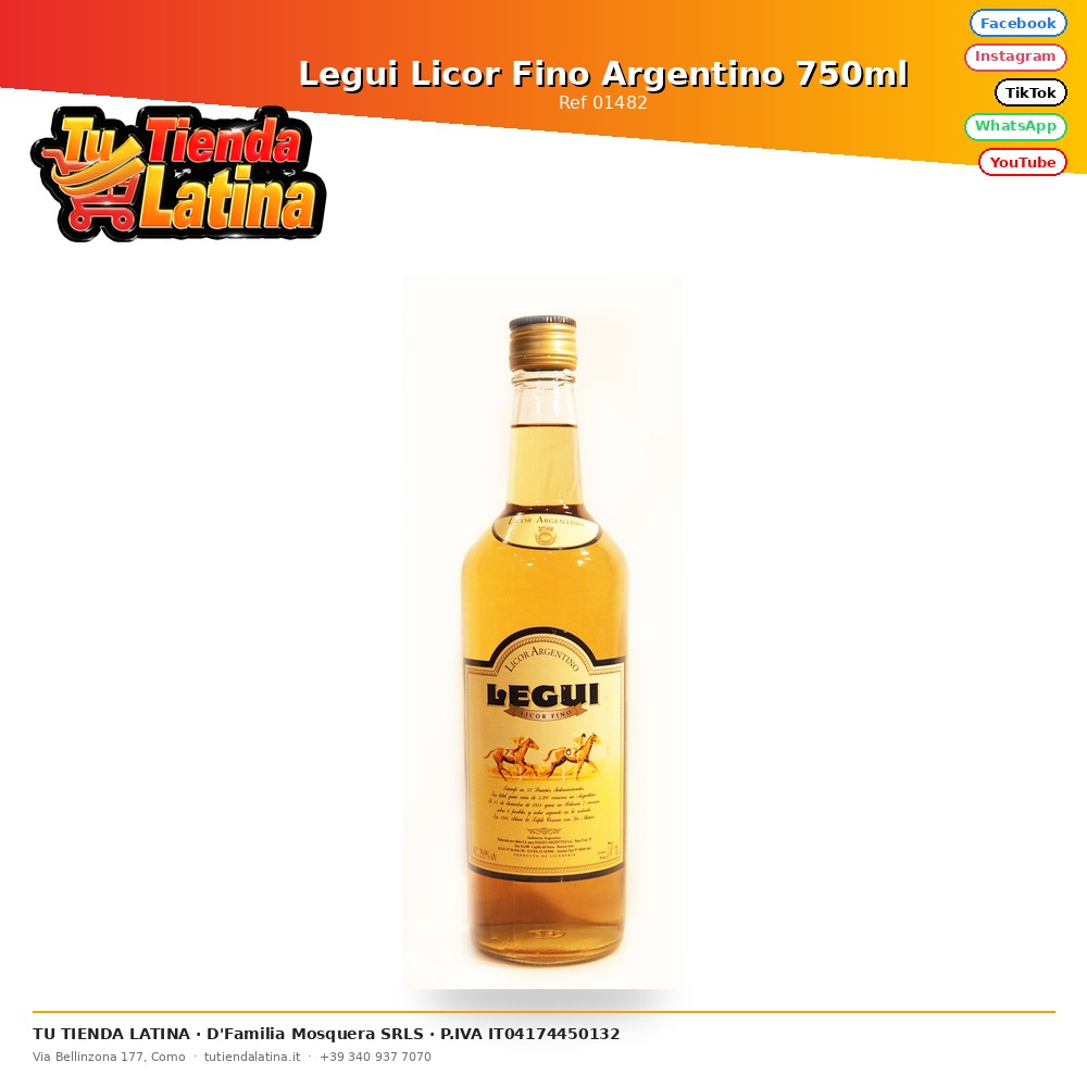 Legui Fine Argentine Liqueur 750ml