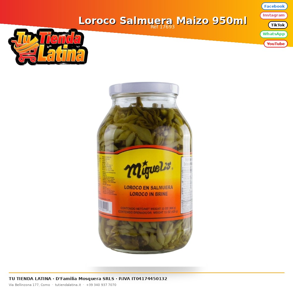 Salamoia di mais Loroco 950ml