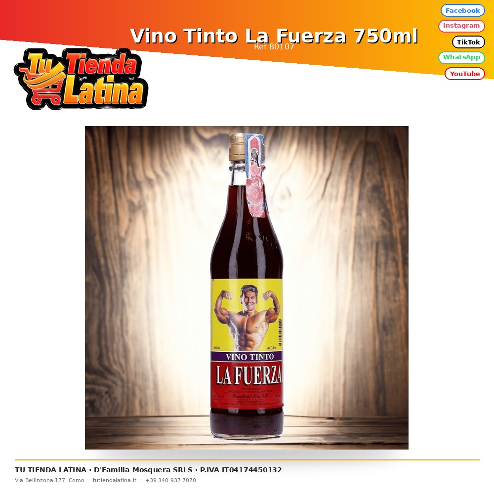 Vino Tinto La Fuerza 750ml