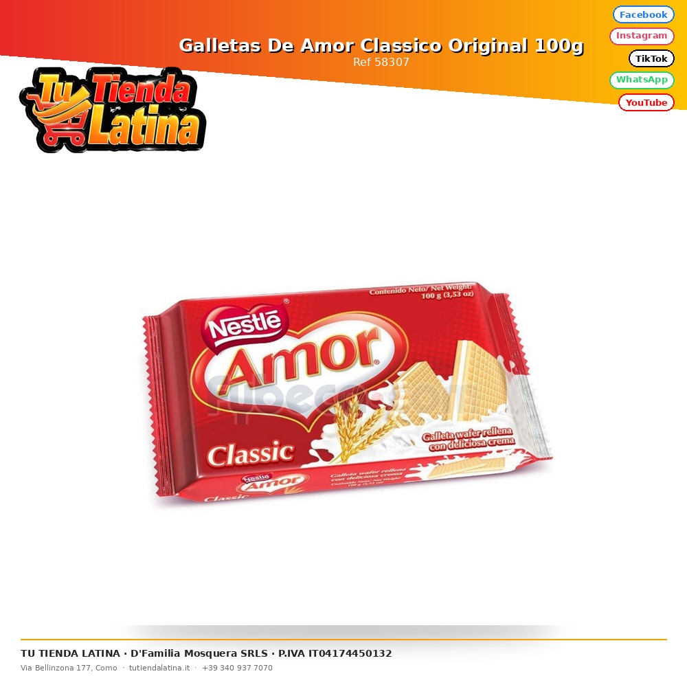 Original Classic Love Cookies 100g