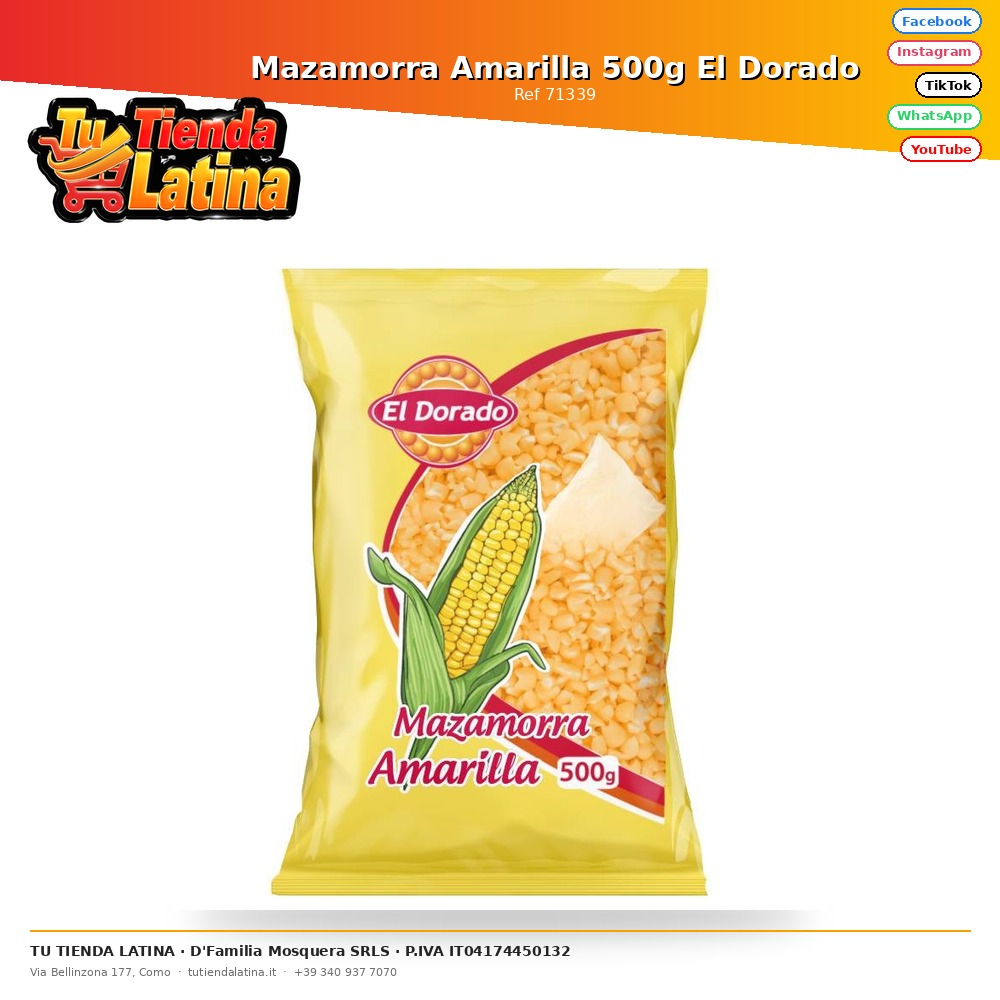 Yellow Mazamorra 500g El Dorado