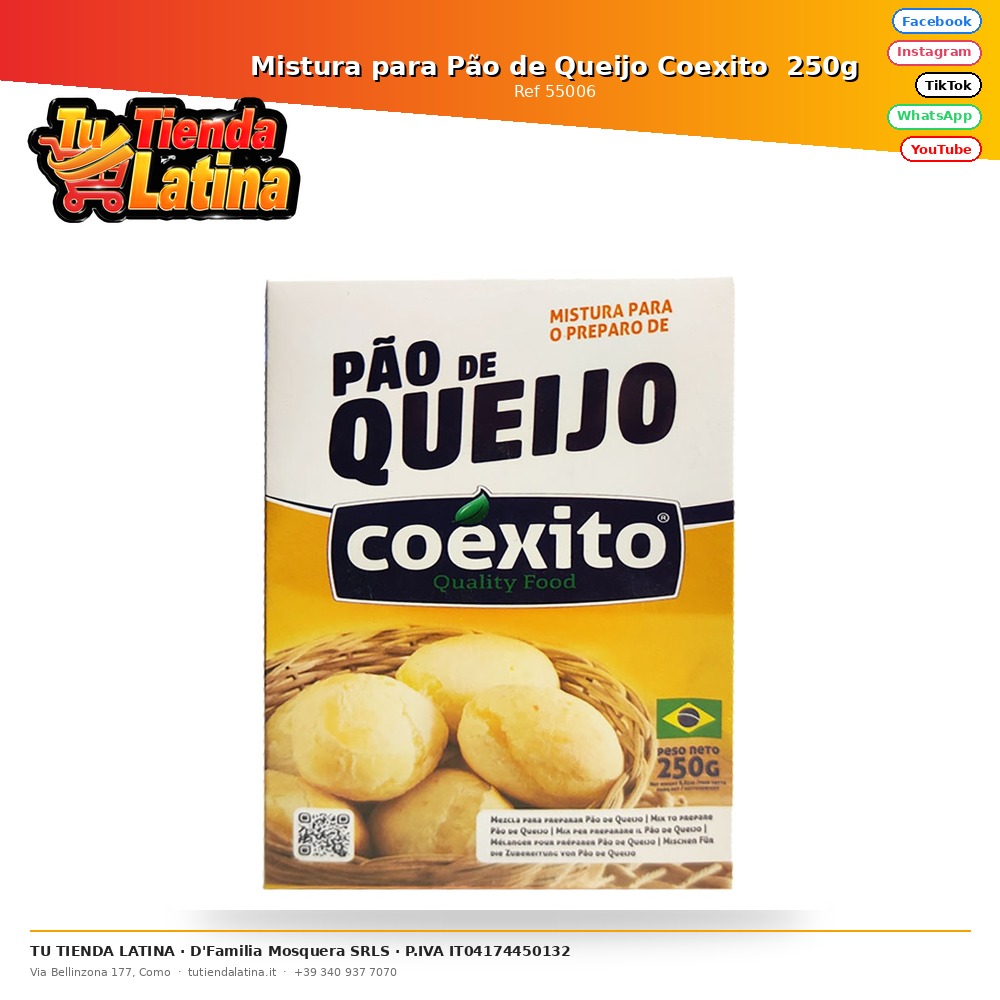 Miscela per Pão de Queijo Coexito 250g