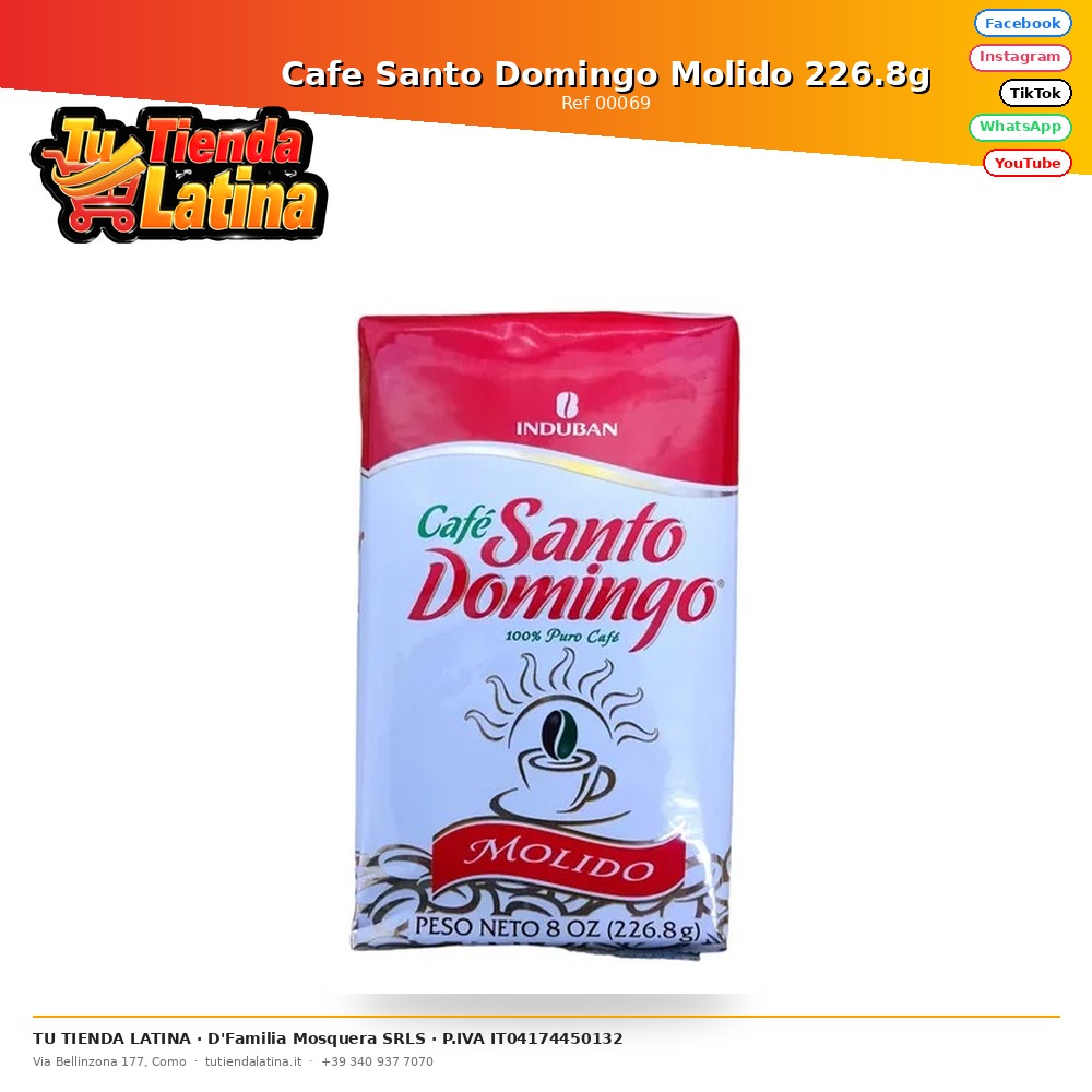 Ground Santo Domingo Coffee 226.8g