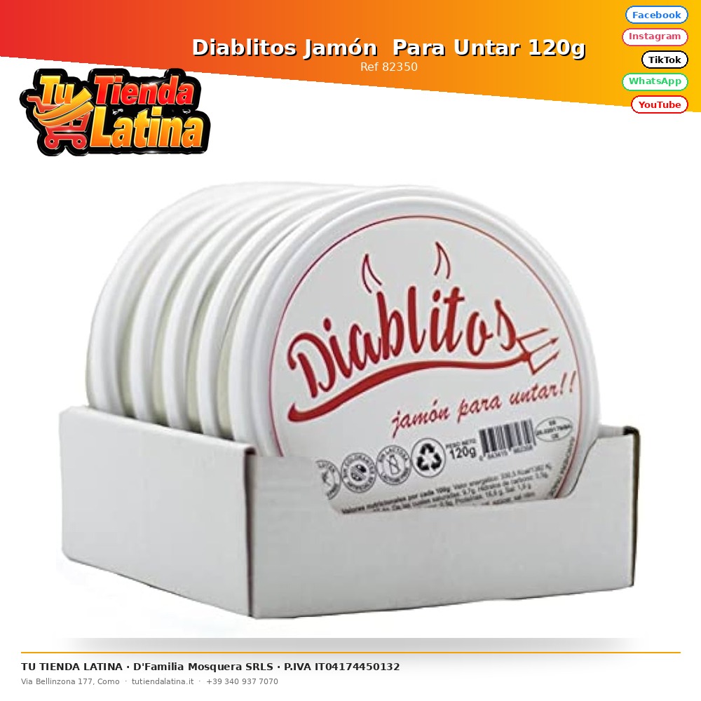 Diablitos Ham Spread 120g
